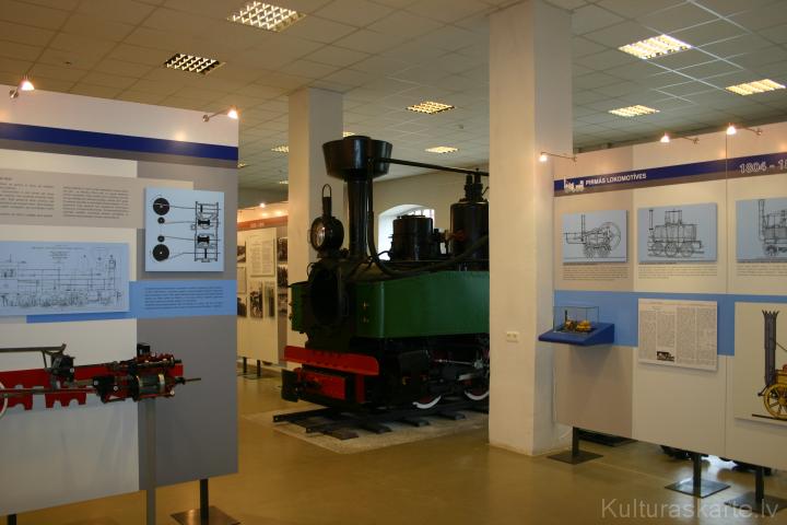 Mazbānīša lokomotīve ekspozīcijā